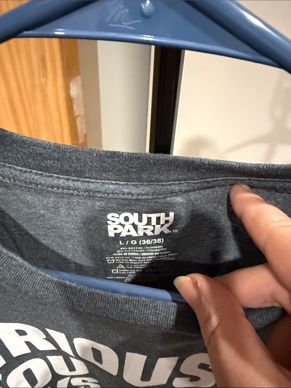 South Park men’s'Seriously You Guys' Graphic Tee - Dark Gray - Picture 3 of 3